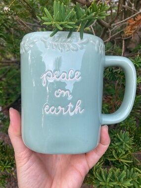 Rae Dunn PEACE ON EARTH mug
